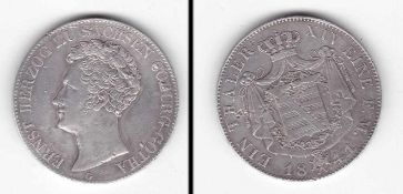 Ein Thaler Sachsen-Coburg-Gotha 1841, Ernst, 21,68g, Silber