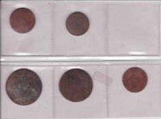 Lot Münzen Österreich/ Wien 1780 - 1850, 5 Stück