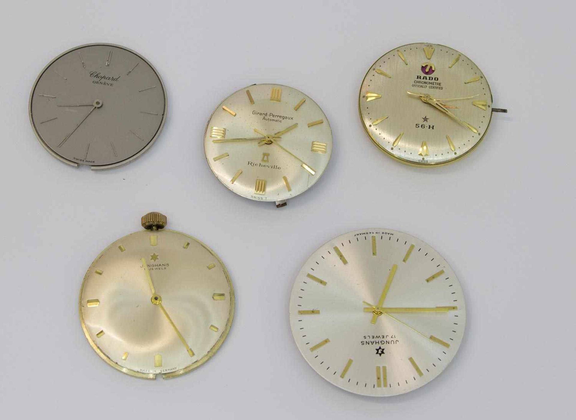 Posten Uhrenwerke für Bastler, Herrenarmbanduhrwerke (Markenuhren)