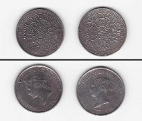 2 x 1 Dollar Hong Kong, Queen Victoria (Original ?)
