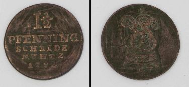 1 1/2 Pfennig Clausthal Braunschweig-Calenberg-Hannover 1792 C, Georg III.