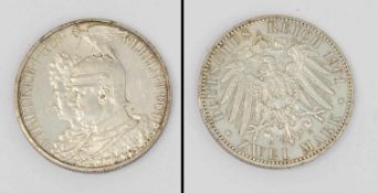 2 Mark Preussen 1901 A, 200jähriges Bestehen des Königreichs Preussen, Silber, vz.