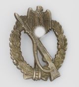 Infanteriesturmabzeichen II. WK, Infanterie Sturmabzeichen, in Silber, Feinzink hohlgeprägt, ohne