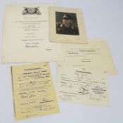 Dokumentengruppe II. WK.,2 Verpflichtungsscheine 1936-41 beim Flieger-Ersatz-Abtlg. Uetersen sowie