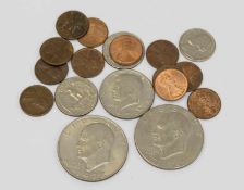 Lot USA, 19 Münzen, ungeprüft