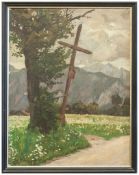 Johannes Brauer (Meerane 1905 - 1992 Ebersdorf, Maler, Graphiker u. Holzschneider) Kaiser-Gebirge