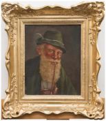 Corf (süddeutscher Genremaler d. 1. Hälfte d. 20. Jh.) Jäger mit Pfeife Öl/ Leinwand, 29 x 23 cm,