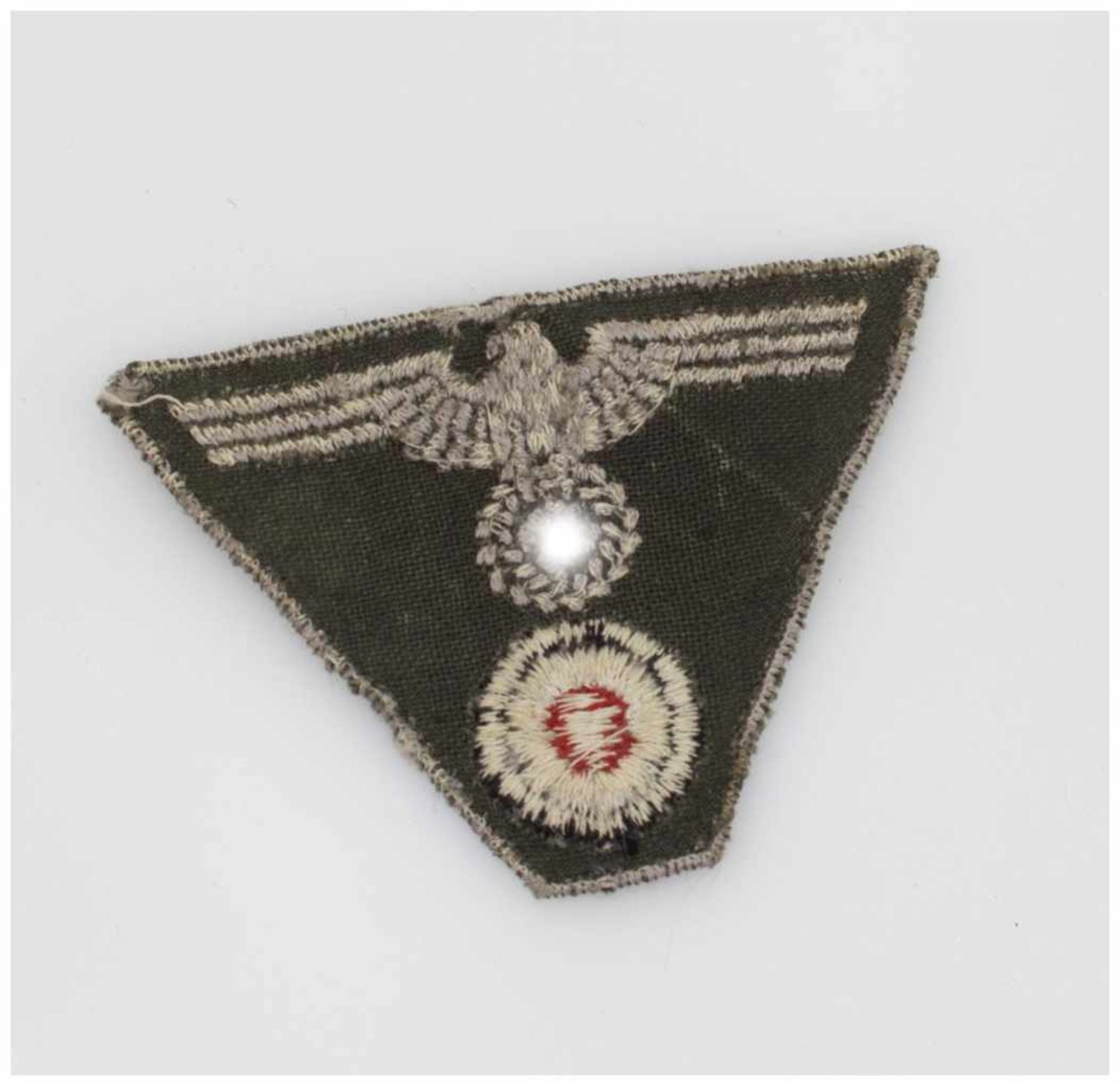 Schiffchenadler III. Reich, Heer, gestickt, unbenutzt - Bild 2 aus 2