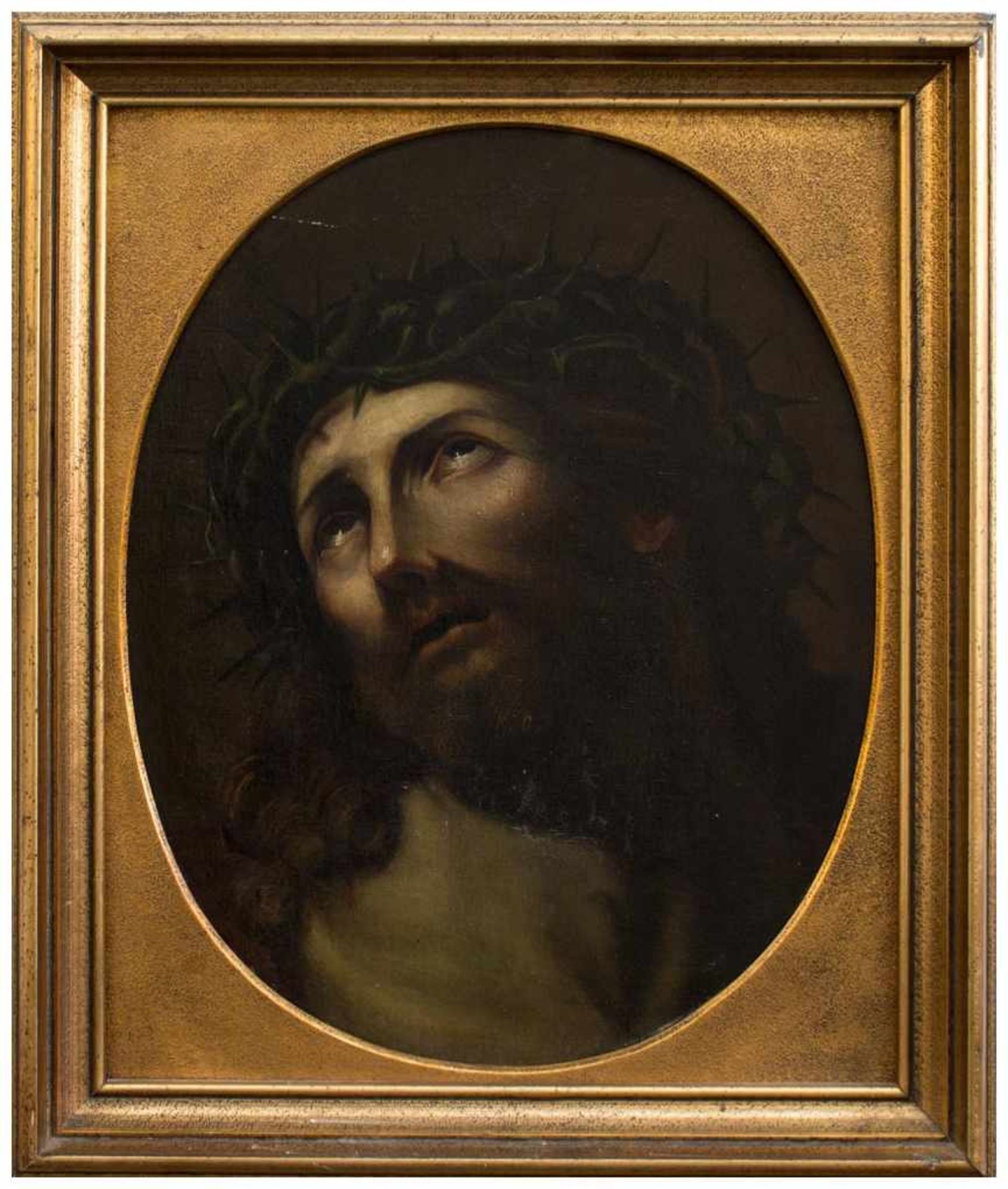 Guido Reni (nach) (Bologna 1575 - 1642 ebenda) Christus mit der Dornenkrone Öl/ Leinwand, 49 x 40