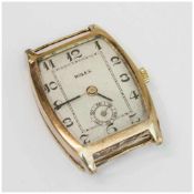 Armbanduhr Rolex Rolex Watch Cooporation LtD/ Geneva-Suisse um 1920er/30er Jahre, 375 GG Gehäuse (