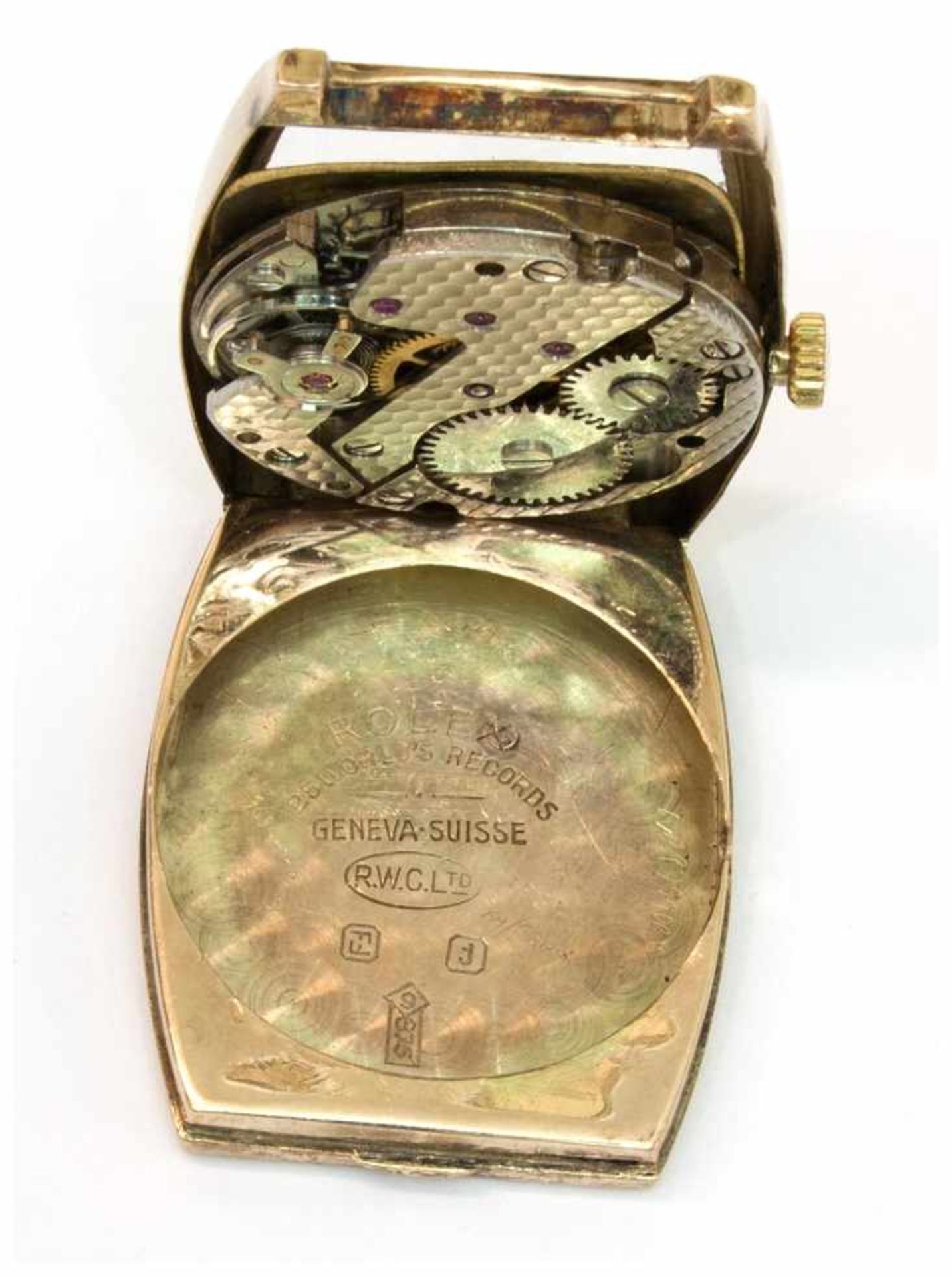 Armbanduhr Rolex Rolex Watch Cooporation LtD/ Geneva-Suisse um 1920er/30er Jahre, 375 GG Gehäuse ( - Image 3 of 5