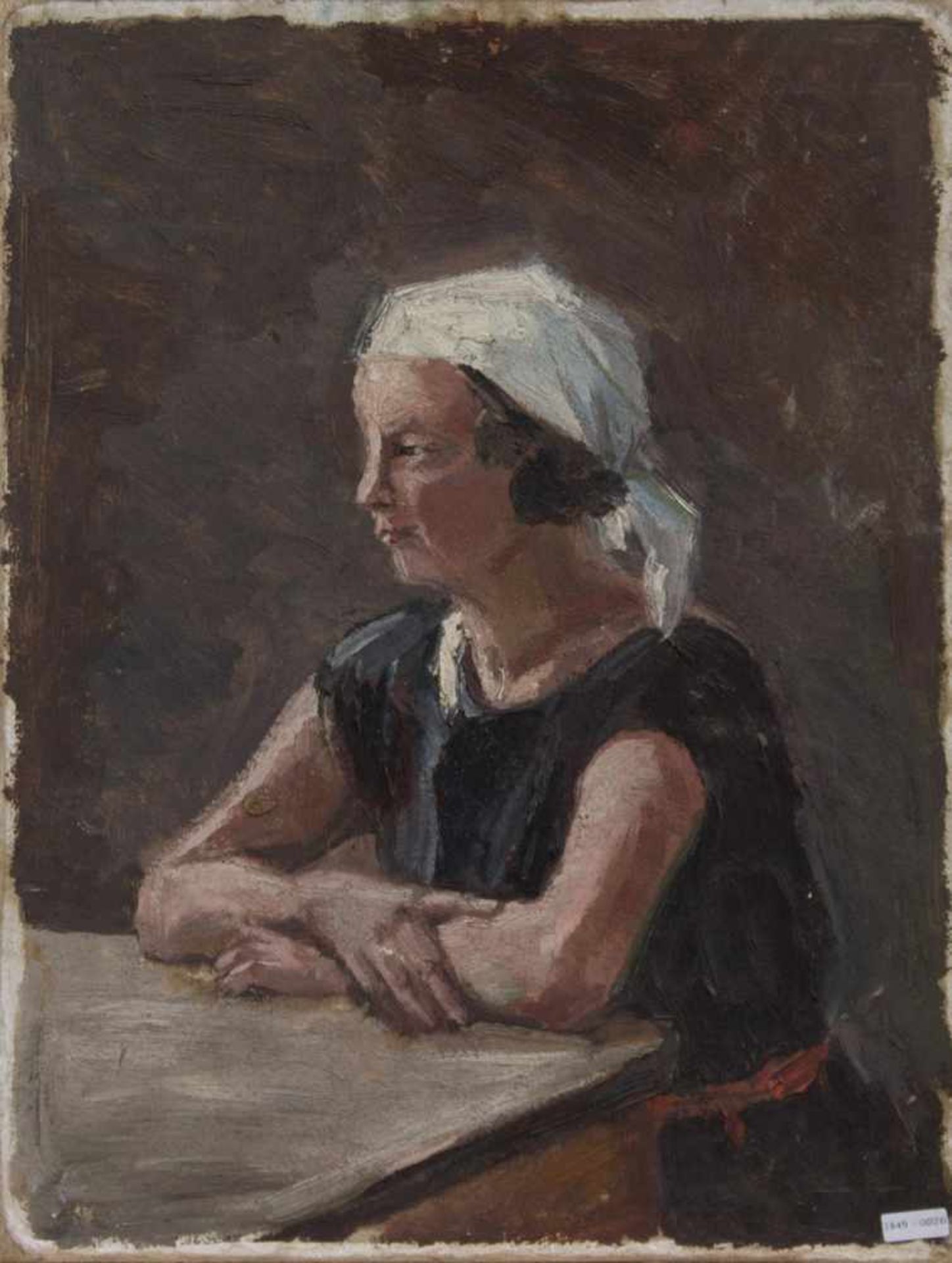 Elsa Sturm-Lindner (Dresden 1916 - 1988 ebenda, deutsche Tier-, Bildnis- u. Theatermalerin, Std. a. - Bild 2 aus 2