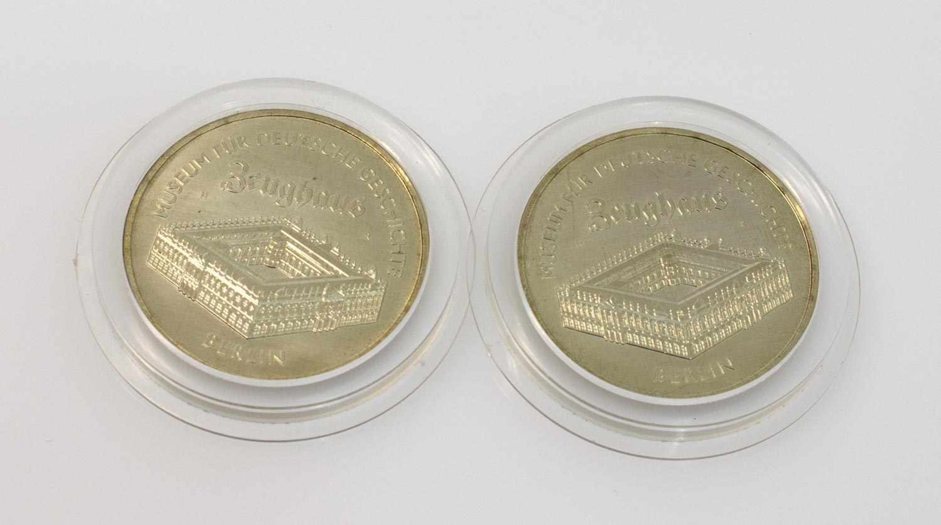 2 x 5 Mark DDR 1990, Zeughaus, stgl.