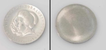 20 Mark DDR 1971, Luxemburg/ Liebknecht, Aluminium, einseitiger Abschlag