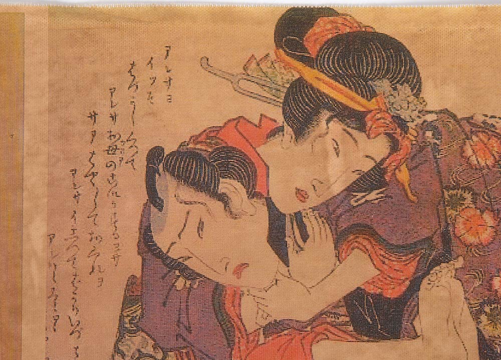 Erotische Bildrolle "Haru no miya temaki"- Handrolle vom Frühlingspalast/ Frühlingsschrein. - Image 5 of 8