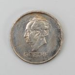 5 Reichsmark Goethe, 1932. Weimarer Republik. Goetheprofil nach links blickend / Reichsadler