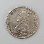 Konventionstaler Sachsen, 1820, Friedrich August I. Profilbild in Uniform, nach links blickend /