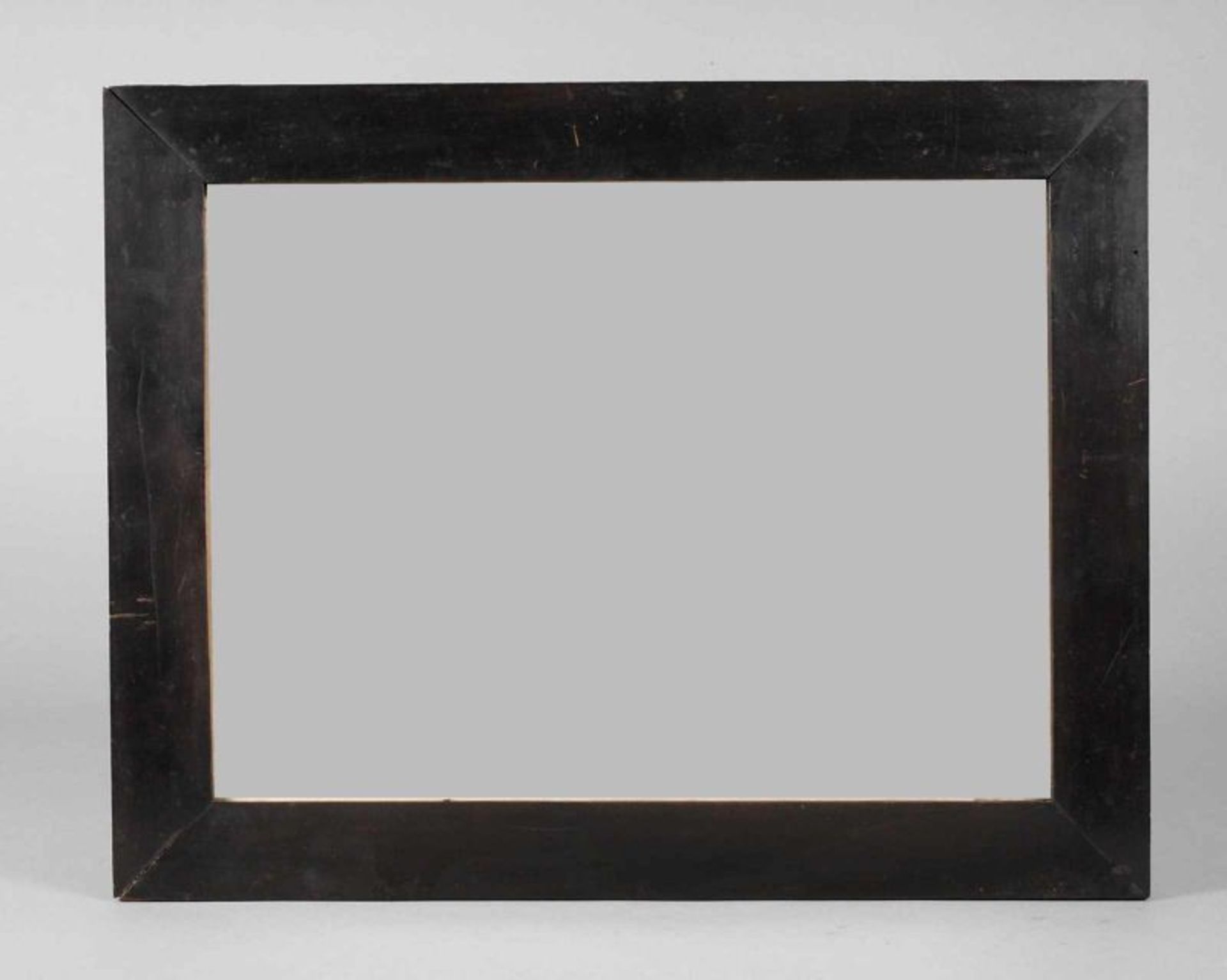 Ebonisierter Biedermeierrahmen um 1840 Rahmen aus ca. 4 cm breiter, schlicht profilierter