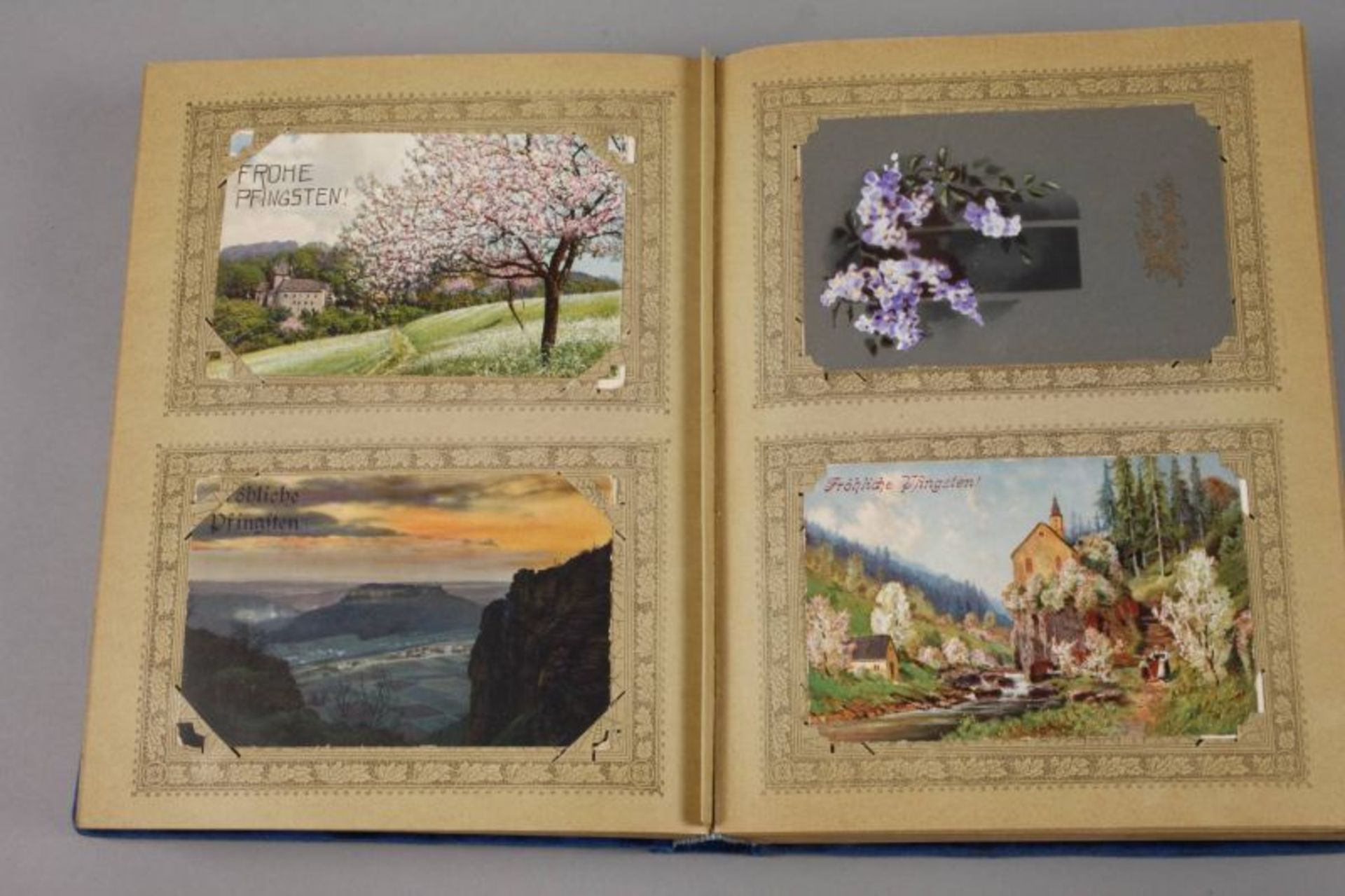 Zwei Postkartenalben Motive/Kitsch Deutschland und Europa, vorw. um 1900 bis 1930er Jahre, ca. 400 - Bild 6 aus 8