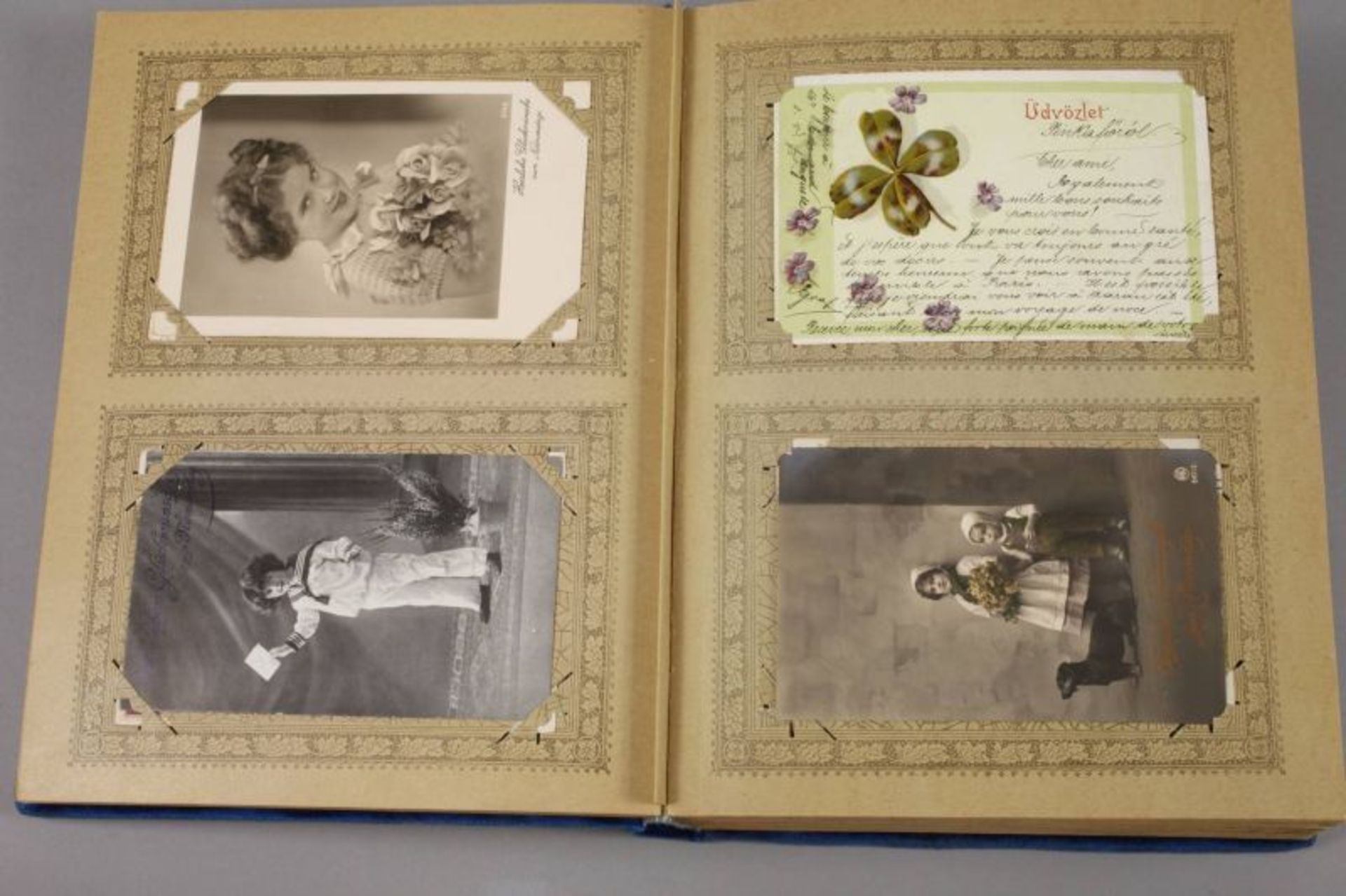 Zwei Postkartenalben Motive/Kitsch Deutschland und Europa, vorw. um 1900 bis 1930er Jahre, ca. 400 - Bild 7 aus 8