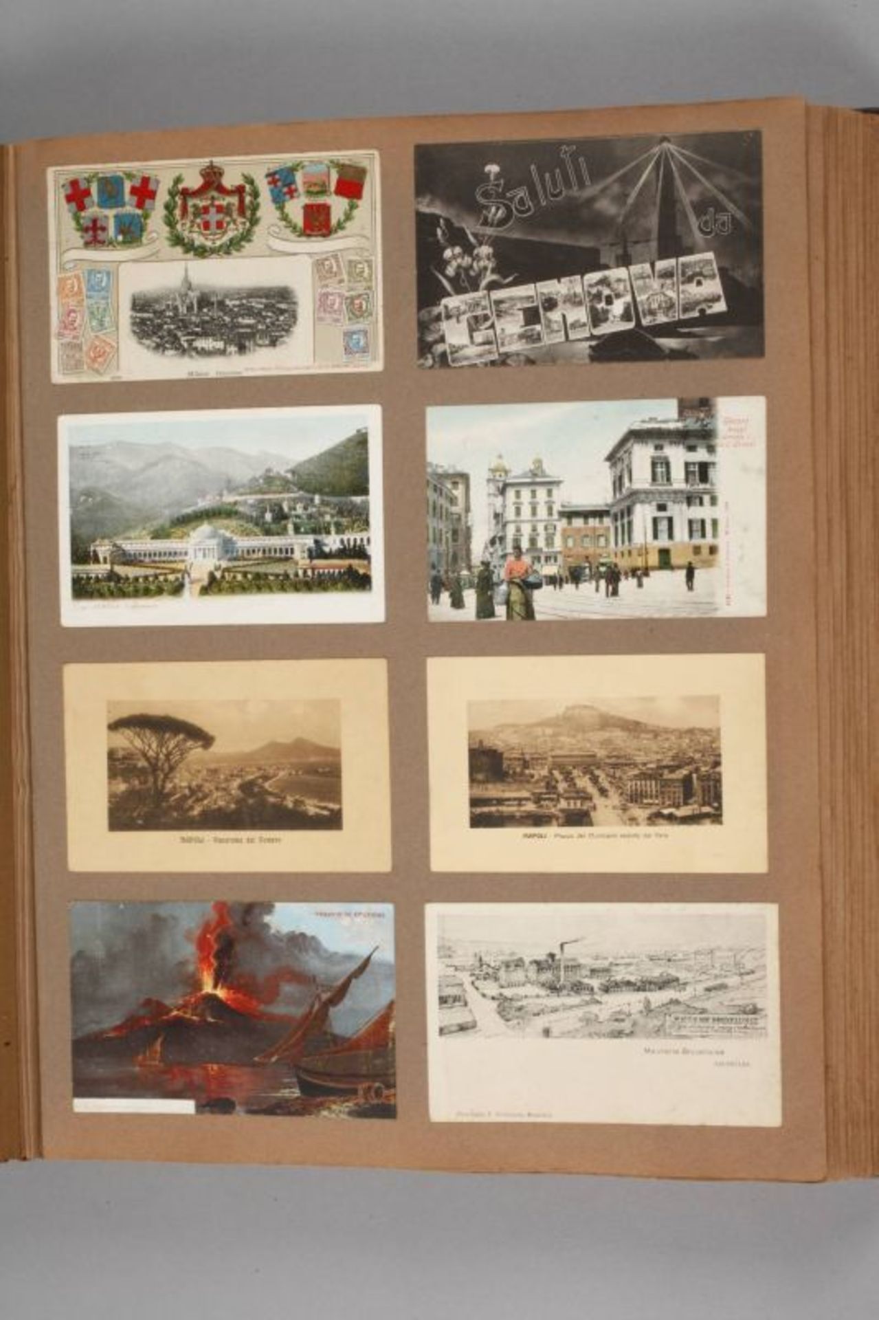 Postkartenalbum Europa/Südamerika um 1910, ca. 350 Ansichtskarten, topographische Motive, vorw. - Bild 2 aus 6