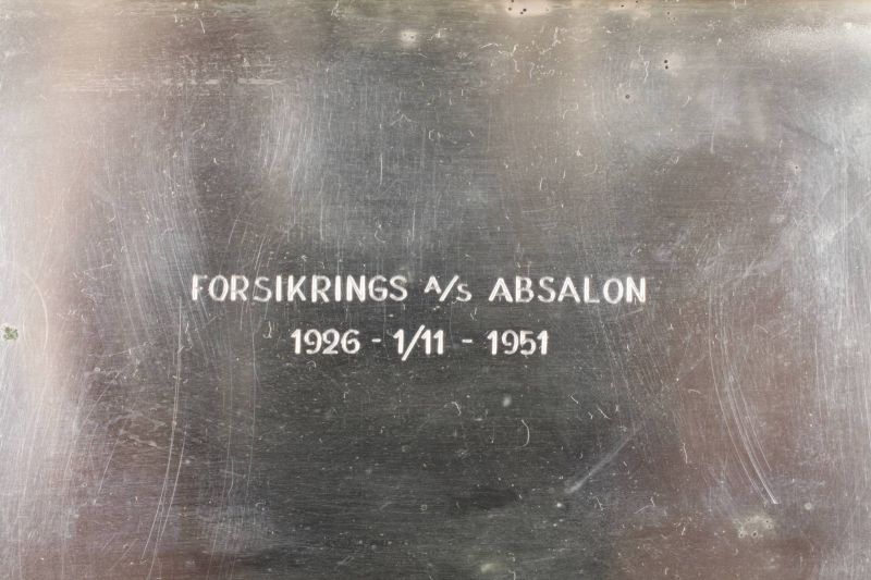Dänisches Zigarettenetui Silber innen Gravur Forsikrings Absalon 1926-1951, gestempelt 830S, - Image 2 of 3