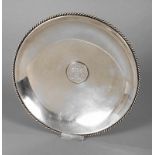 Münzschale Silber Silber gestempelt Halbmond, Krone, 835, Herstellermarke G im Stern, kurzer