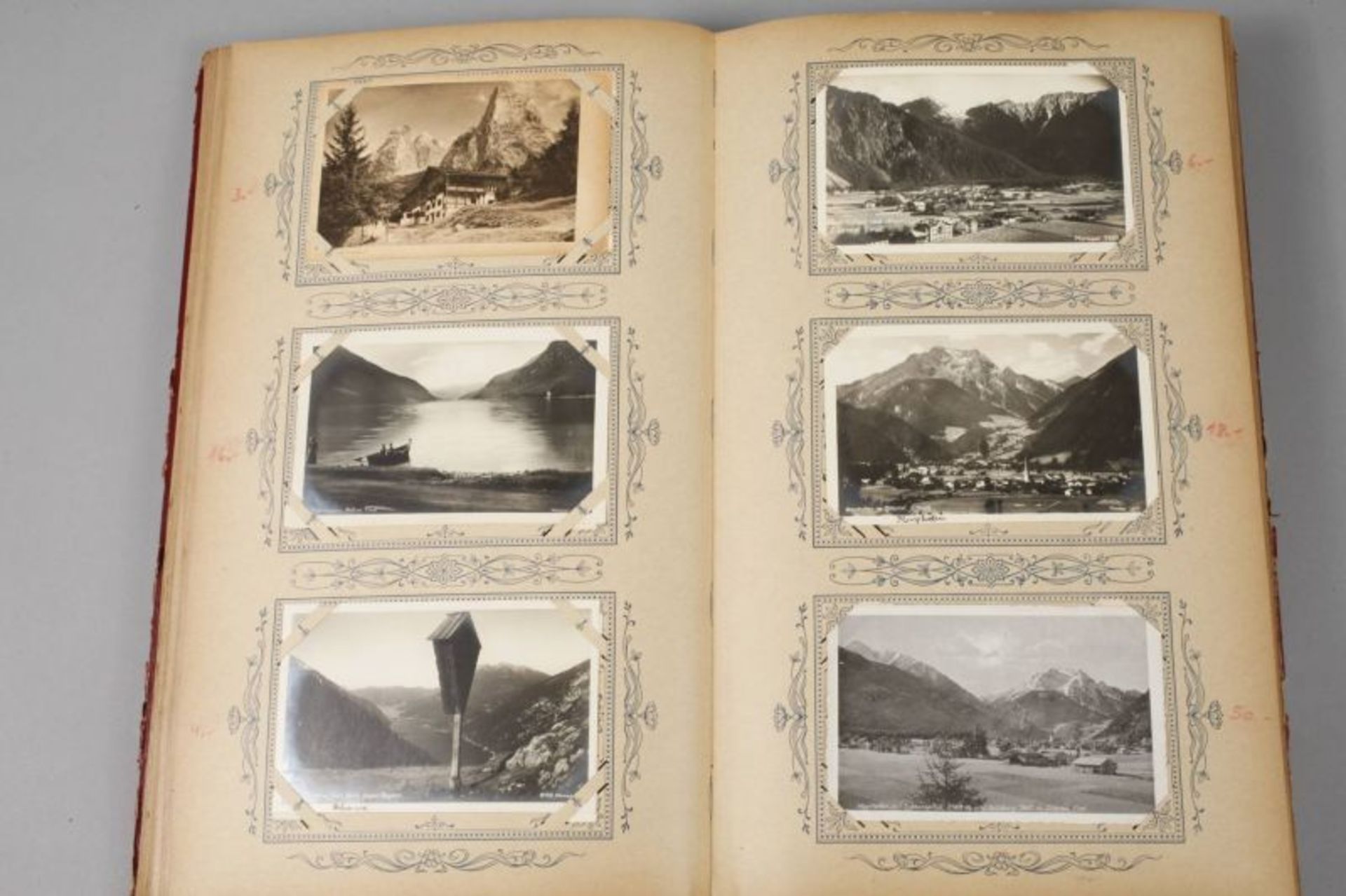 Postkartenalbum Deutschland/Europa vorw. Alpenregion, um 1900 bis 1930er Jahre, ca. 400 - Bild 2 aus 6