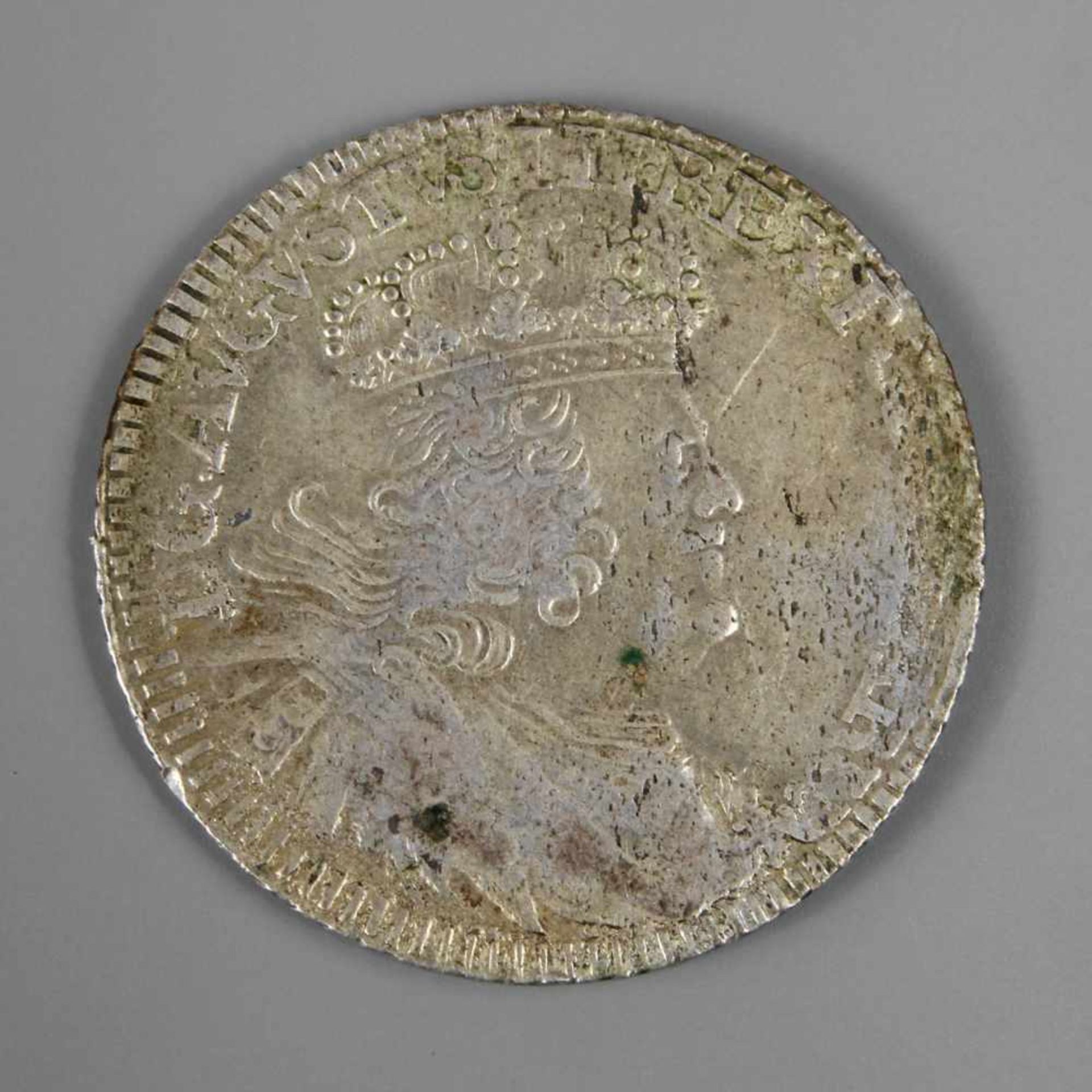 August III. Polen 8 Silber-Groschen 1753, Münzmeister EC/Leipzig, s, D ca. 29 mm, G ca. 7,3 g.