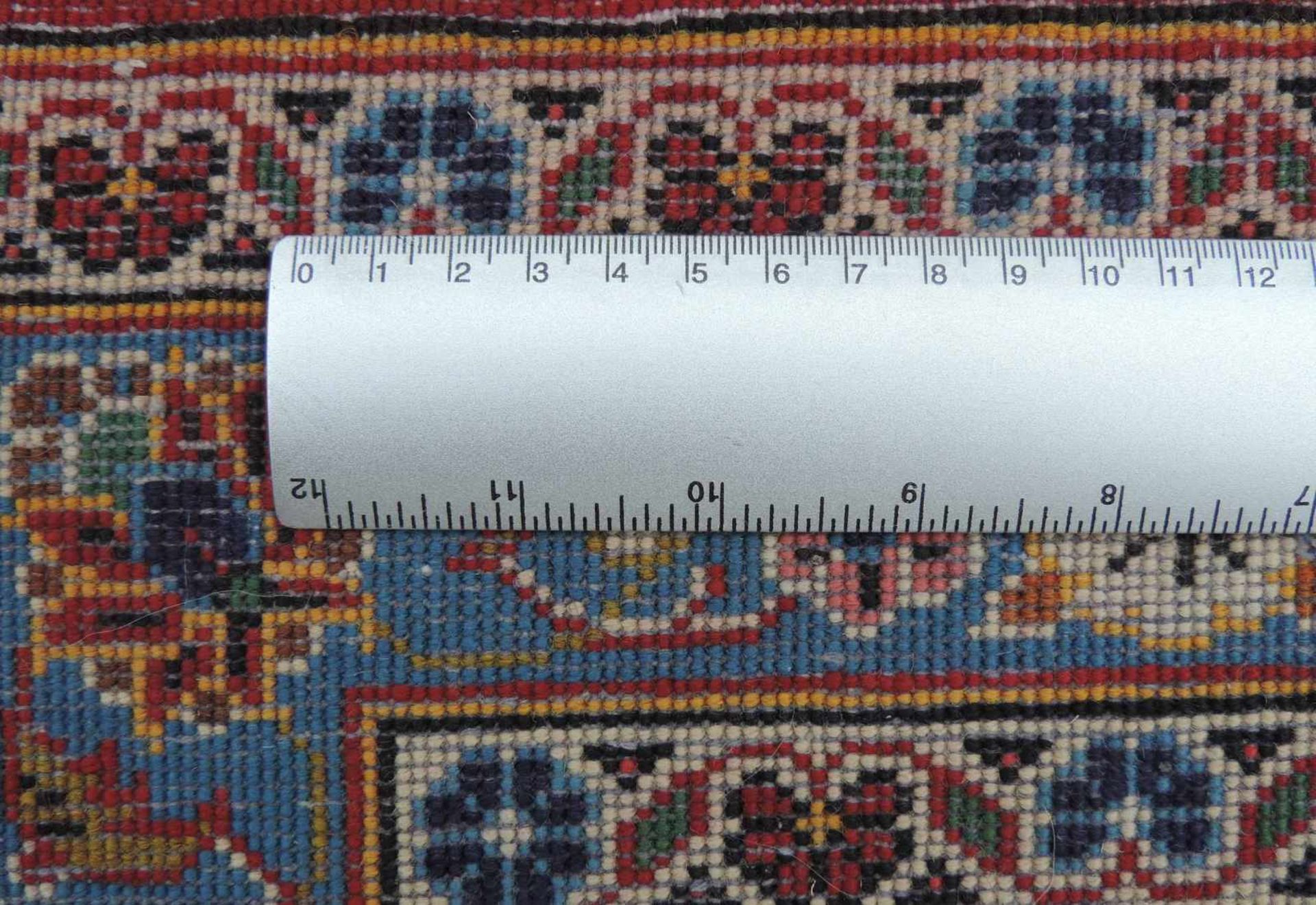Keschan Meisterteppich signiert. Iran. 413 cm x 304 cm. Handgeknüpft. Wolle auf Baumwolle. Keshan - Bild 9 aus 9