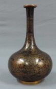 Cloisonne Enghalsvase. China / Japan. 24 cm hoch. Cloisonne vase. China / Japan. 24 cm high.