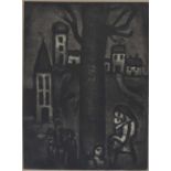 Georges ROUAULT (1871 - 1958). Miserere. Pl. 10. In the old district of long suffering. 563 mm x 420