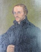 Nach Lucas CRANACH d.Ä. Melachton. 18,5 cm x 14,5 cm. Gemälde, Öl auf Holz. Nach Aussage des