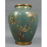 Cloisonné Vase China / Japan. 16 cm hoch. Cloisonné vase China / Japan. 16 cm high.