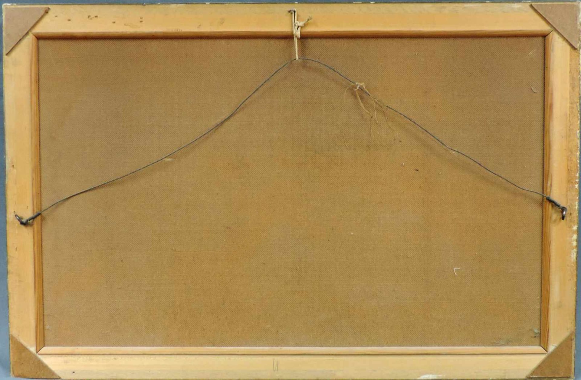 Franz Xaver VON HOFSTETTEN (1811 - 1883). Nocturno. Bläser vor Gasthaus am Gebirgssee. 43 cm x 71 - Image 4 of 4