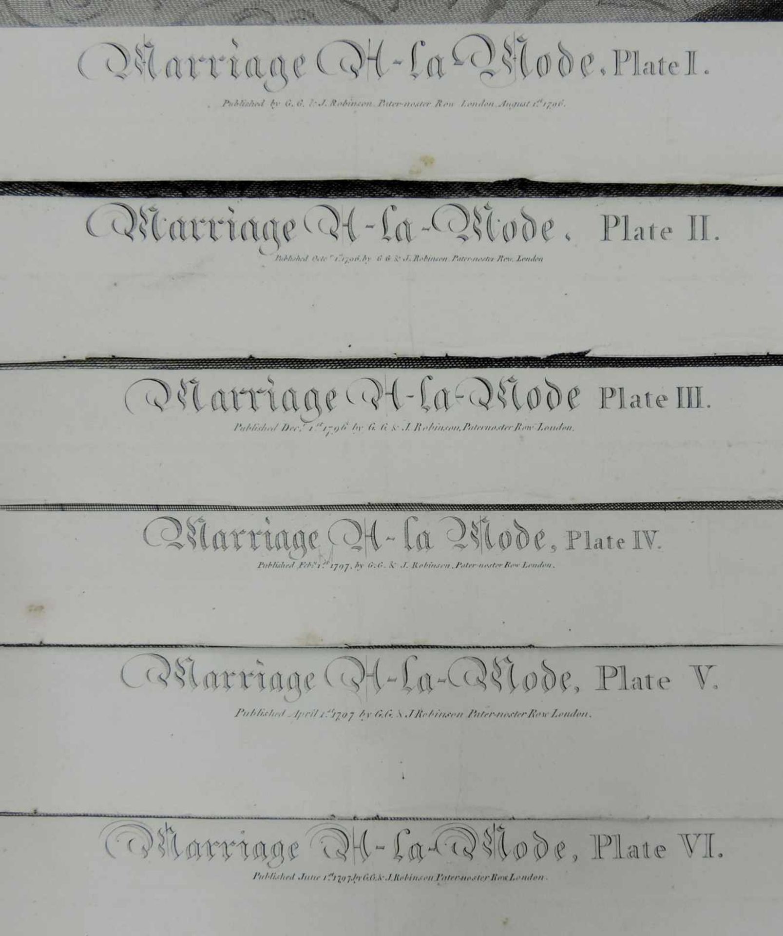 15 Blatt auch: Lord Lovat, The Five Orders of Perriwigs, Marriage á-la mode. Abbildung bis circa - Bild 11 aus 11