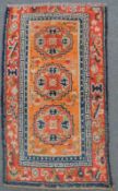 Tibet Khaden. Wang Den. Meditationsteppich. Antik. 19. Jahrhundert. 133 cm x 75 cm. Handgeknüpft.