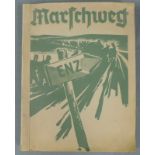 Marschweg Enz. 1941. Marsch durch Rumänien und Bulgarien. 31 cm x 23,5 cm. Vom Einsatz in Serbien