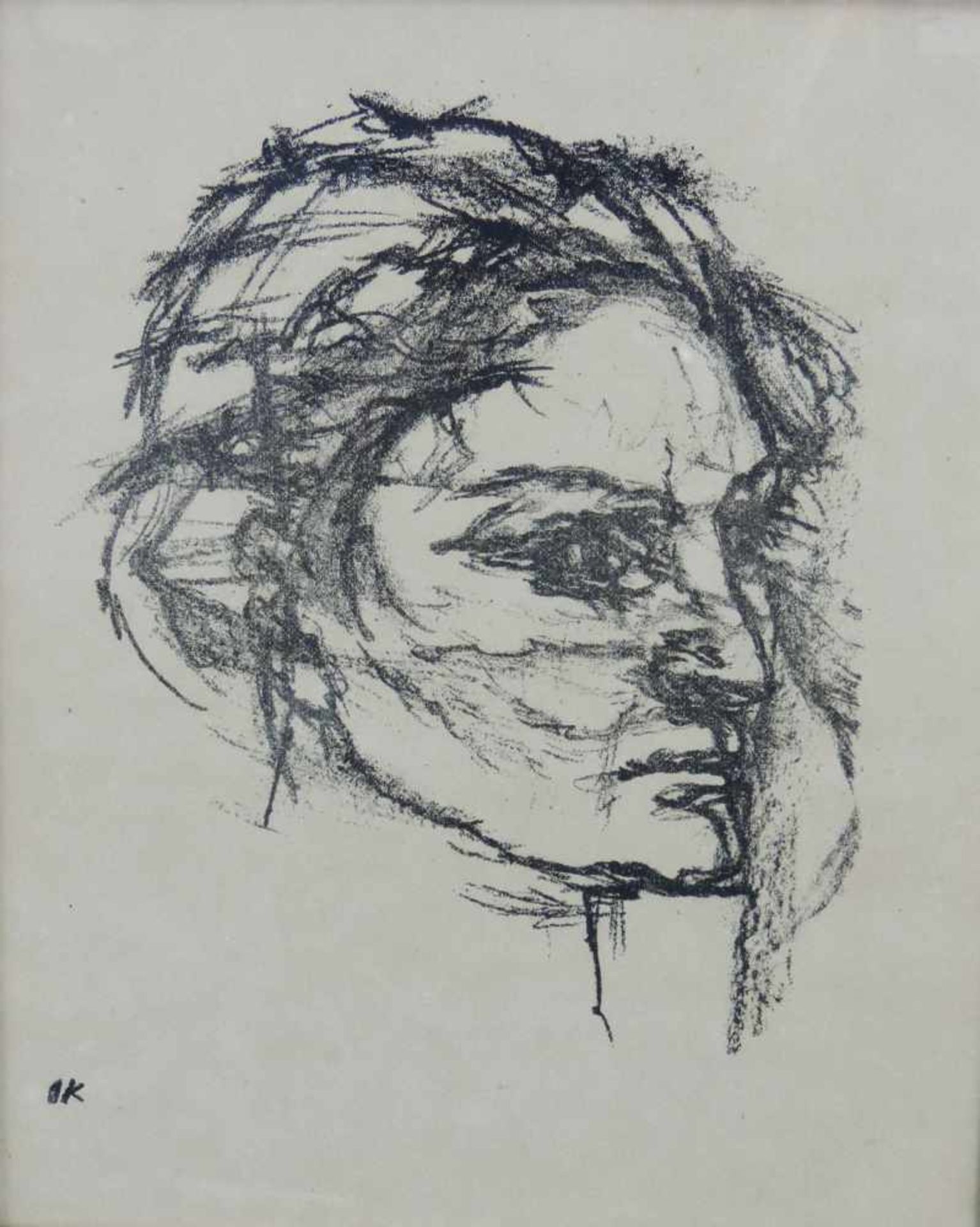 Oskar KOKOSCHKA (1886 - 1980). Zwei Lithographien. Bis 31 cm x 27 cm. Unter Glas gerahmt. '' - Bild 2 aus 5