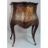 Nachttisch. Barockstil. Bemalt. 77 cm x 56 cm x 37 cm. Nightstand. Baroque style. Painted. 77 cm x