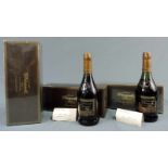 Bisquit Dubouche, Cognac, Grand Fine Champagne, Extra Viele. 3 Flaschen 70 cl, 40 % vol. Alle in