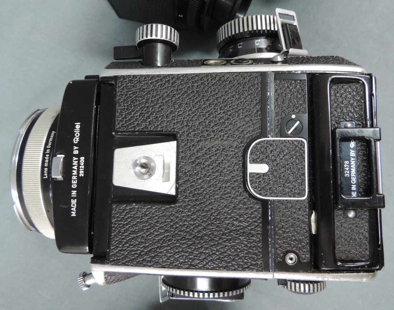 Rolleiflex SL 66 mit Objektiv, 2 Kassetten und Polaroidaufsatz, 2 Vorsätze etc.. Objektiv: Carl - Image 6 of 9