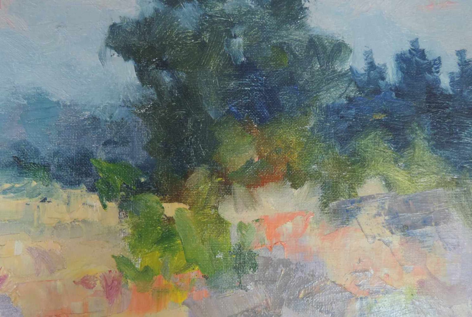 Raul WILCHABAER (XX). Landschaft bei Hilversum. Niederlande. 30 cm x 50 cm. Gemälde. Öl auf - Bild 5 aus 8