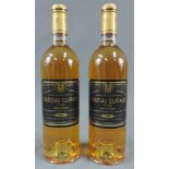 2001 Chateau Guirod, Sauternes AC 1er Grand Cru Classé. 2 ganze Flaschen. Je 13,5 % vol., 750 ml.