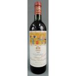 1991 Chateau Mouton Rothschild. 12,5 Vol. %. 1er Grand Cru Classe Pauillac Bordeaux 0,75 l. Wurde