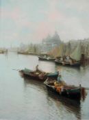DE MARCHI (XX). Venezia. 70 cm x 50 cm. Gemälde. Öl auf Leinwand. Rechts unten signiert. DE