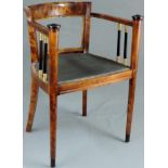Artdeco / Bauhaus? Rundlehnstuhl. 77 cm x 56 cm x 42 cm. Artdeco / Bauhaus? Arm chair. 77 cm x 56 cm