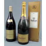 2 Magnum. Eine Ruinart Champagne 150 cl, 12% vol.. Original Karton. Und eine 1994 Conde de Valdemar,