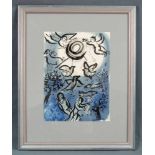 Marc CHAGALL (1887 - 1985). 'Die Schöpfung'. 35 cm x 26,5 cm. Farblithographie. Marc CHAGALL (1887 -