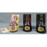 3 Flaschen alter Brandy, Spanien. Gran Duque D Alba, Brand de luxe Gran Reserva, Diez - Merito. S/A.